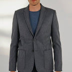 Maison Standards - Flannel Jacket - Chiné Grey - Men - Maison Standards