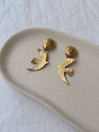 Vintage Earrings - Gold-Tone Birds