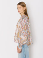 Berenice - Camisa Ml Cuello V Estampada - Ibiza-Sunshine