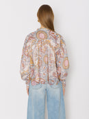 Printed Ml V-Neck Shirt - Ibiza-Sunshine