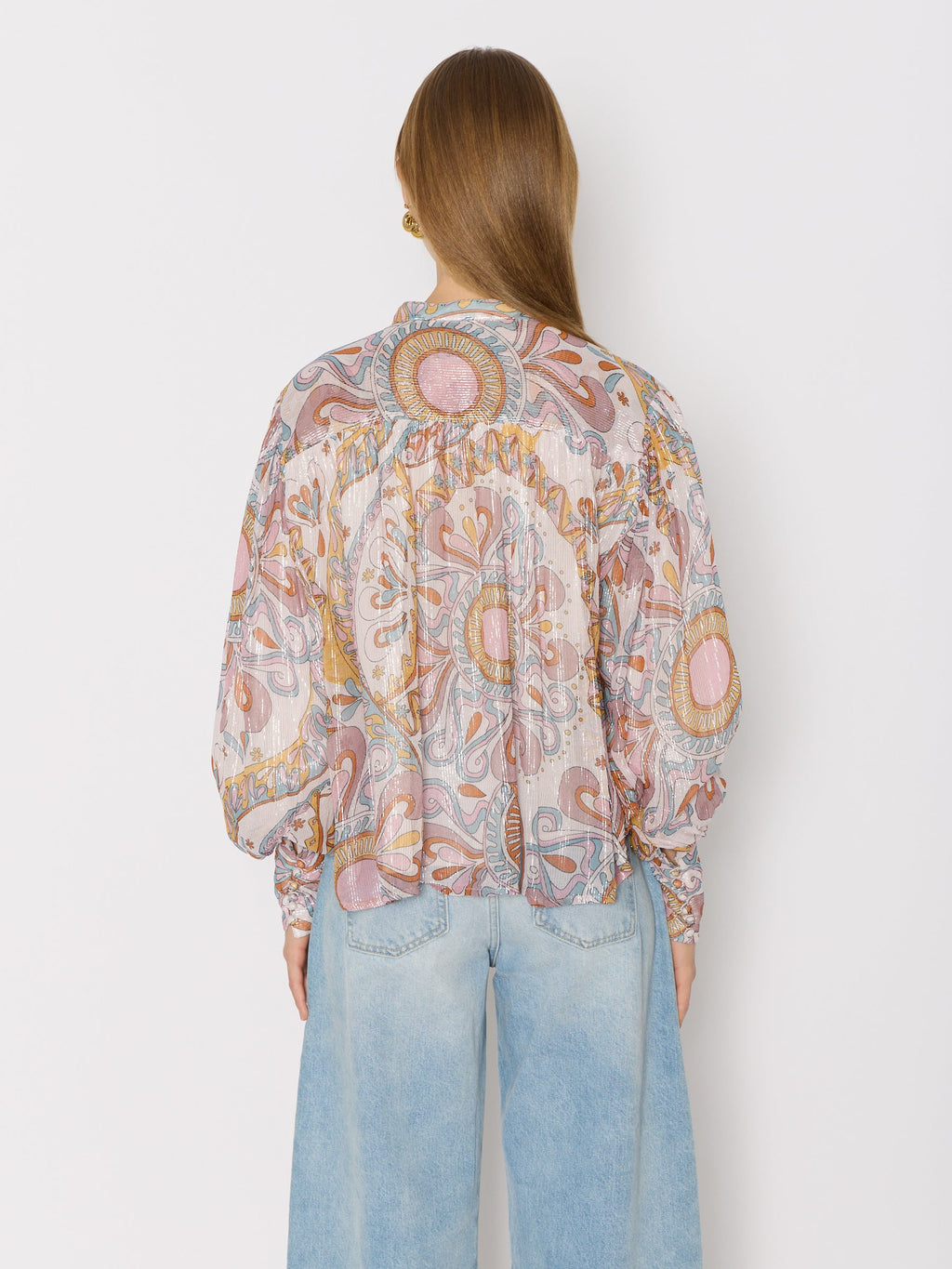 Berenice - Camisa Ml Cuello V Estampada - Ibiza-Sunshine