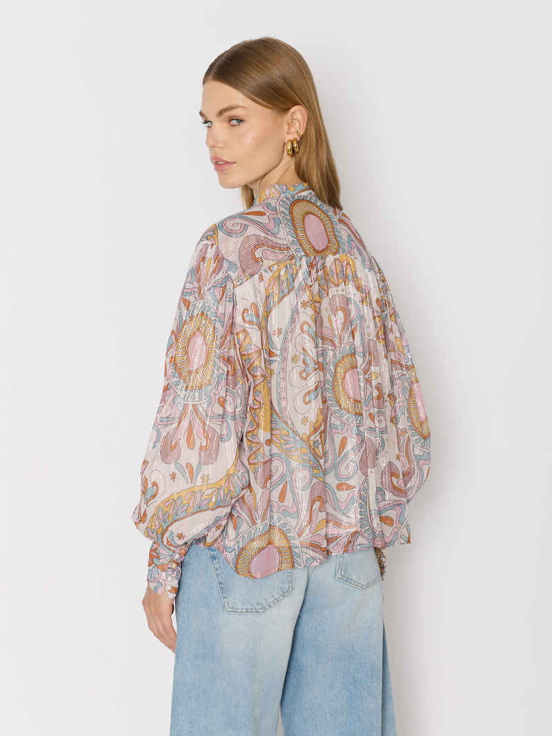 Printed Ml V-Neck Shirt - Ibiza-Sunshine