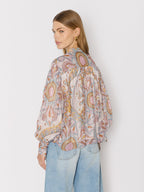 Berenice - Camisa Ml Cuello V Estampada - Ibiza-Sunshine