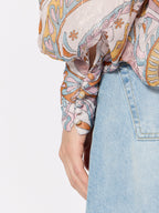 Berenice - Camisa Ml Cuello V Estampada - Ibiza-Sunshine