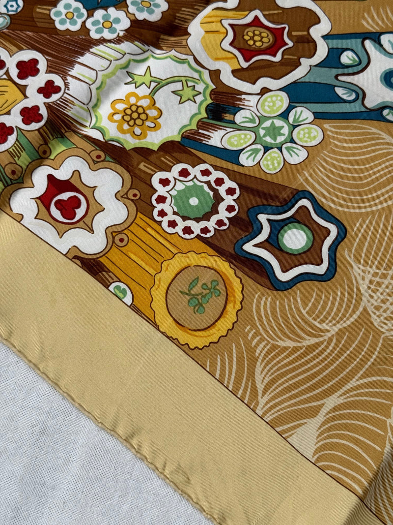 Foulard Hermès – Modèle Sulfures Et Presse-Papiers Ii