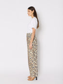 Jeans De Pierna Ancha Estampados - Leopardo