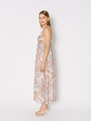 Long Printed Dress with Straps - Ibiza-Sunshine