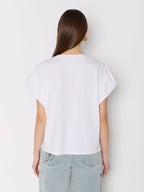 Berenice - Camiseta Con Collar de Perlas - White