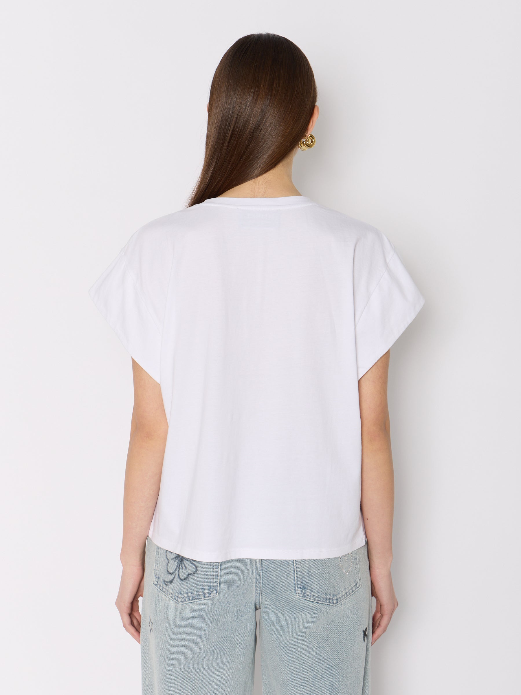 Berenice - Camiseta Con Collar de Perlas - White