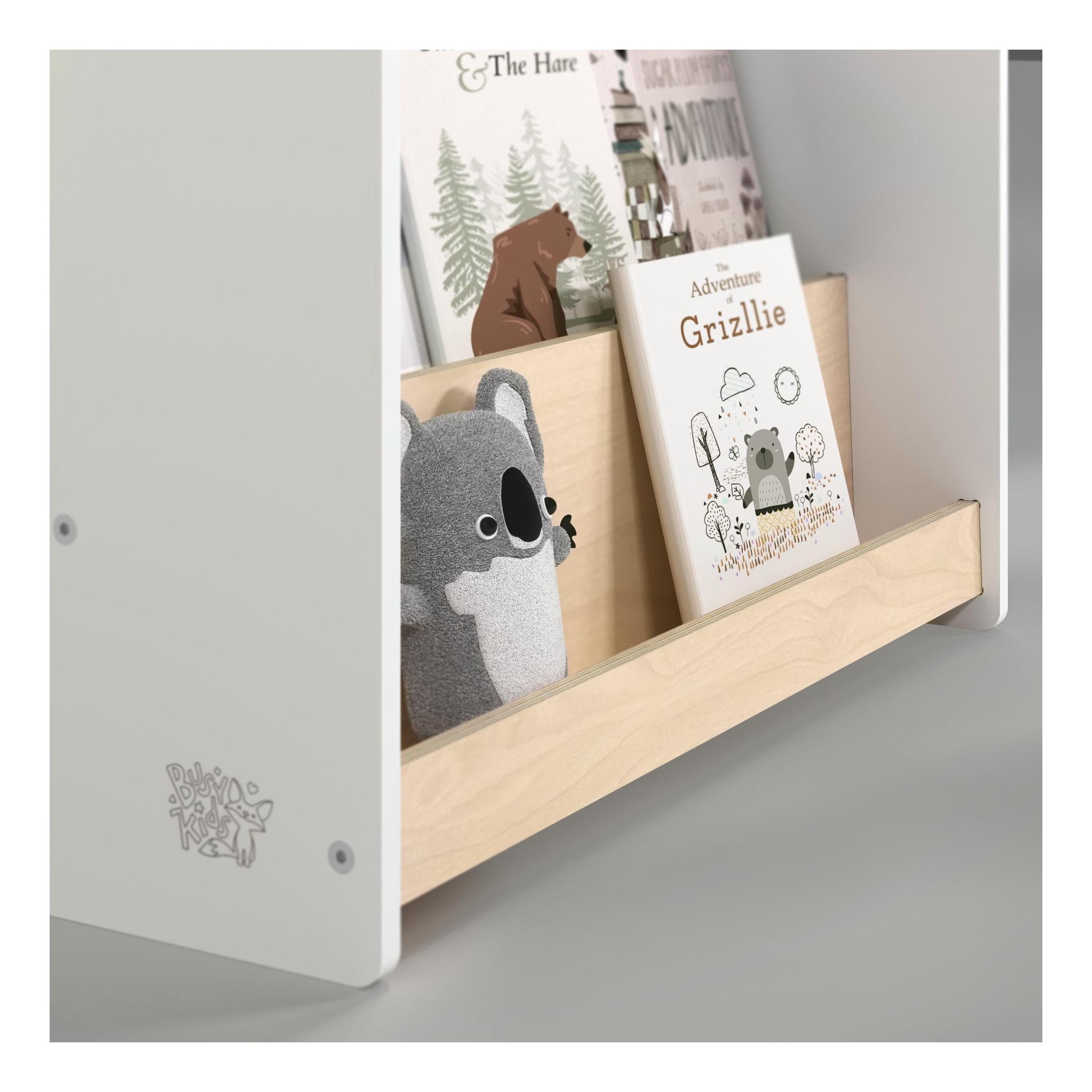 Bibliothèque Enfant – Blanc & Gris