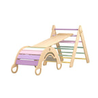 Triangle De Pikler + Grand Toboggan Double Face + Bascule D'Équilibre