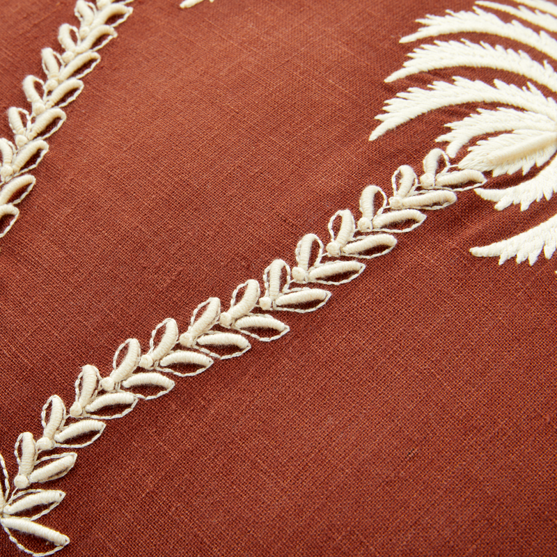 Coussin - Cloud - Lin Rooibos - Palmiers