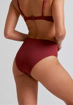 Culotte Haute Bordeaux - Rouge