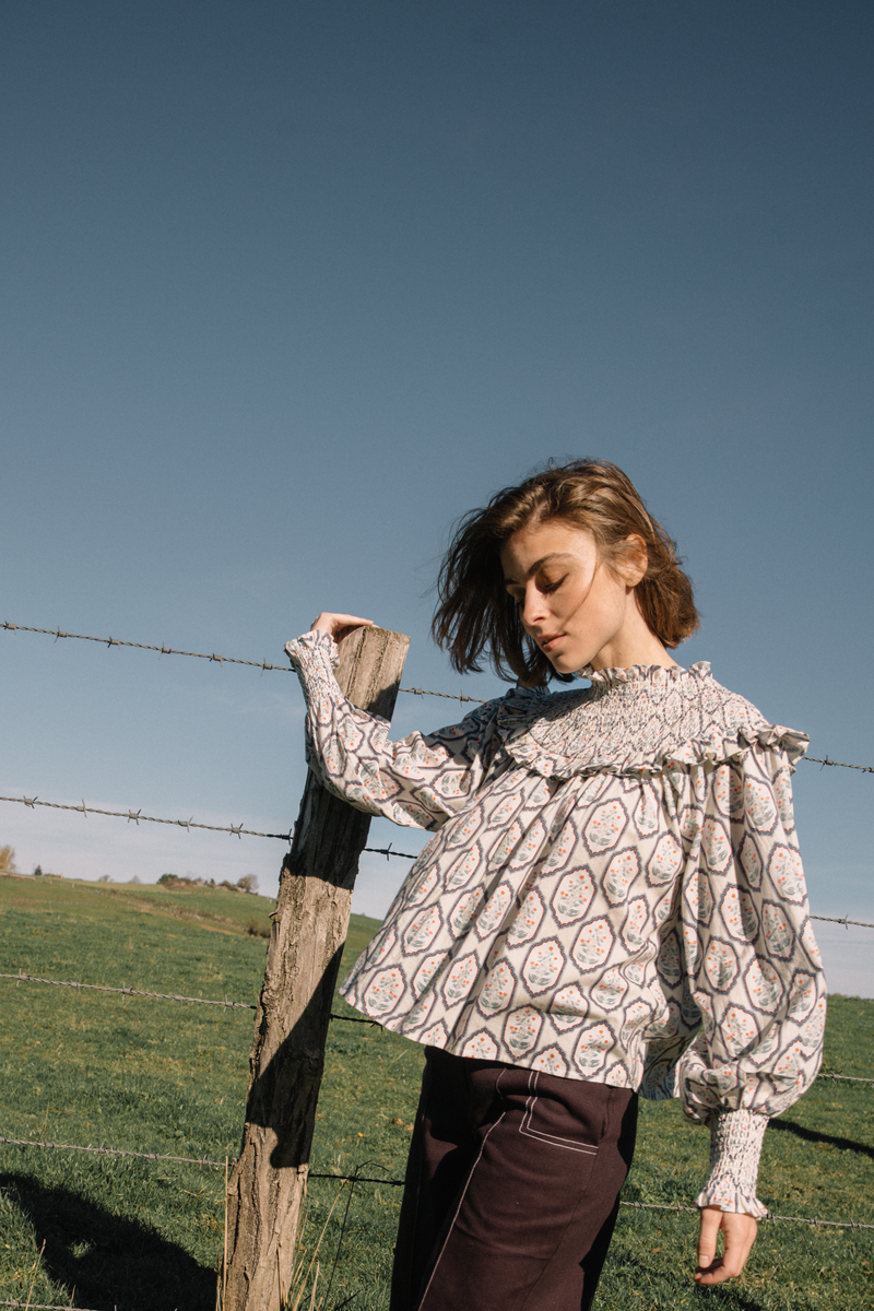 Blouse Paloma - Floral Crème