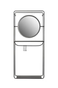 Portemanteau Miroir Duco - Décoration Murale - Acier - Noir