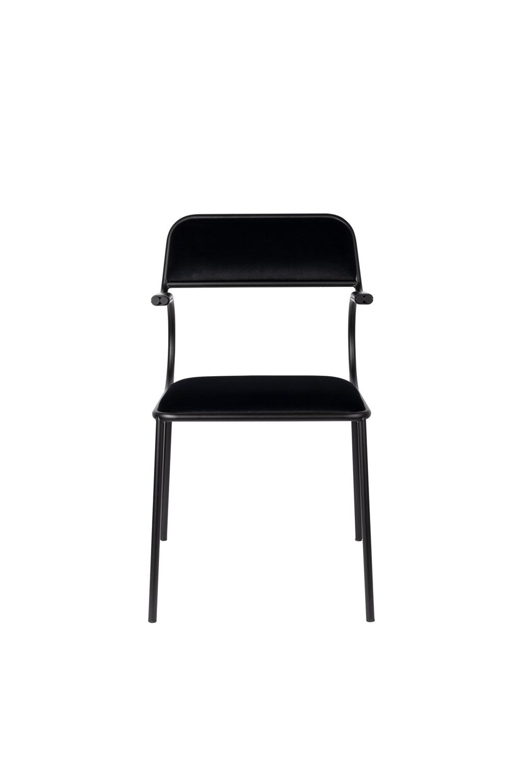 Alba - Dining Room Armchair - Fabric - Black/Black