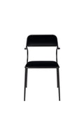 Alba - Dining Room Armchair - Fabric - Black/Black