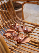 Sandalias planas Cesare - Natural