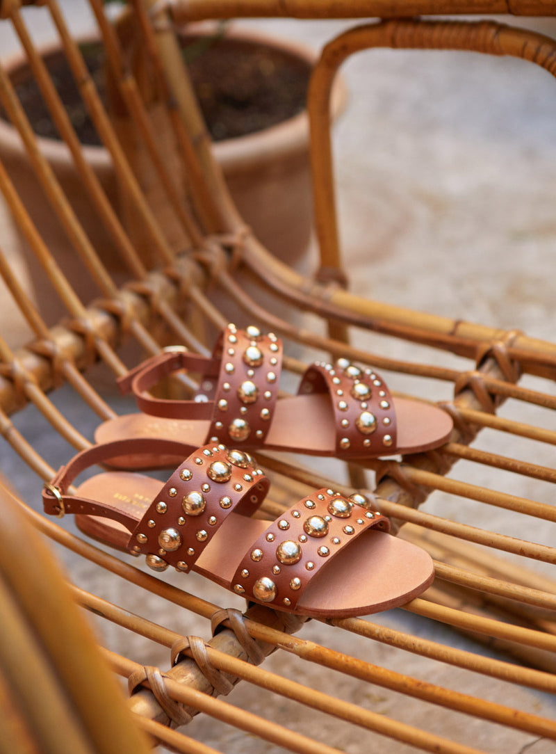 Sandalias planas Cesare - Natural