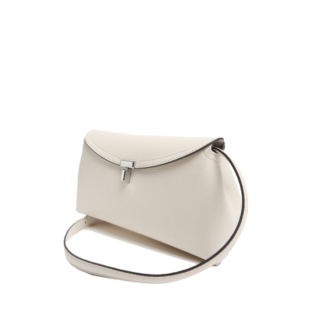 Toteme - Bolso de piel T-Lock - Mujeres - Crema