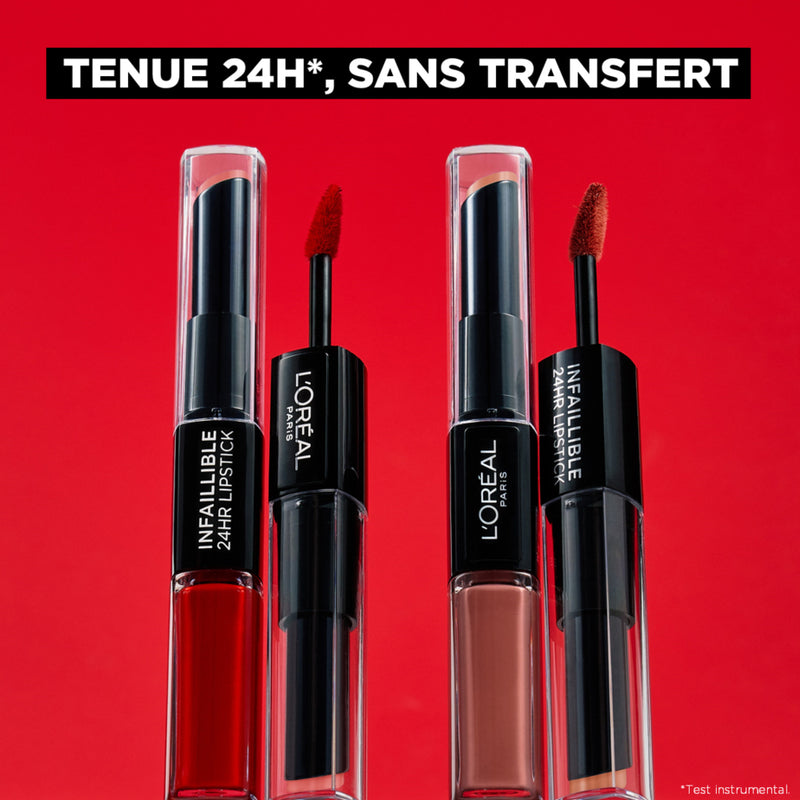 Infaillible Rouge À Lèvres Duo 24H 312 Incessant Russe