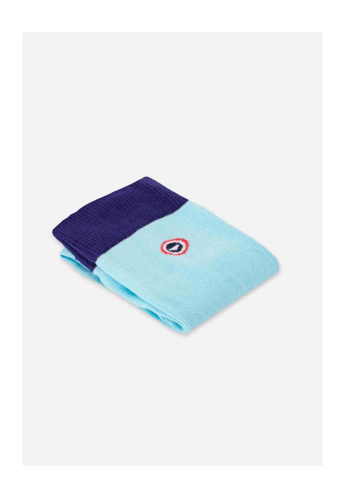 Chaussettes Mi-Hautes Fantaisie Lucas Bloc - Indigo Bleu Canard Vert D'Eau