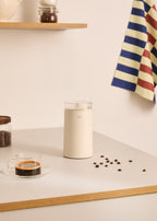 Coffee Grinder Studio - Moulin À Café & À Aliments En Acier Inoxydable - Blanc Cassé
