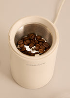 Coffee Grinder Studio - Moulin À Café & À Aliments En Acier Inoxydable - Blanc Cassé