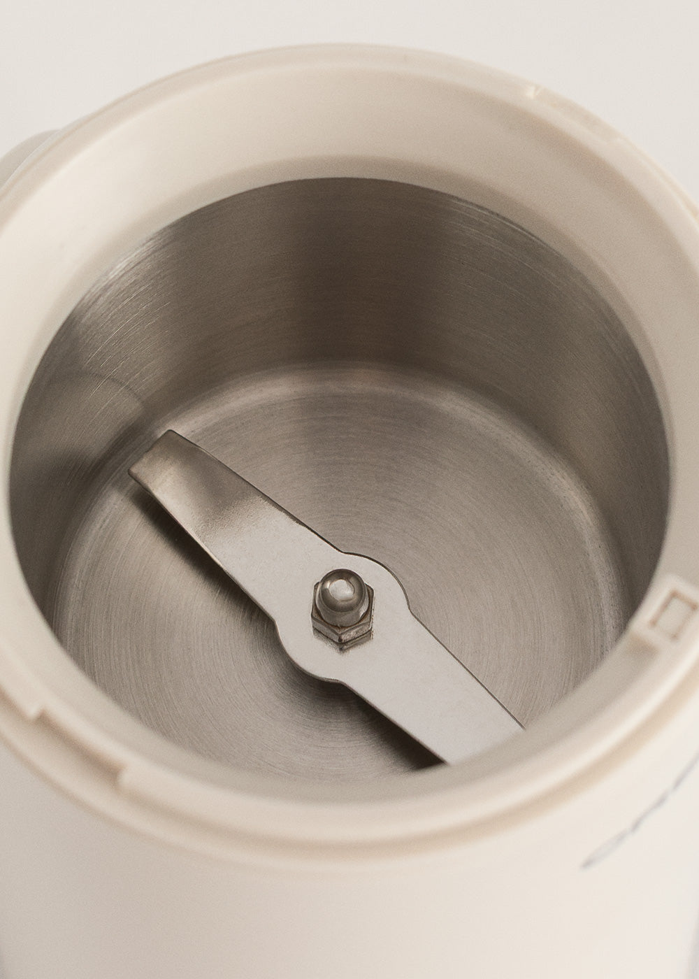 Coffee Grinder Studio - Moulin À Café & À Aliments En Acier Inoxydable - Blanc Cassé