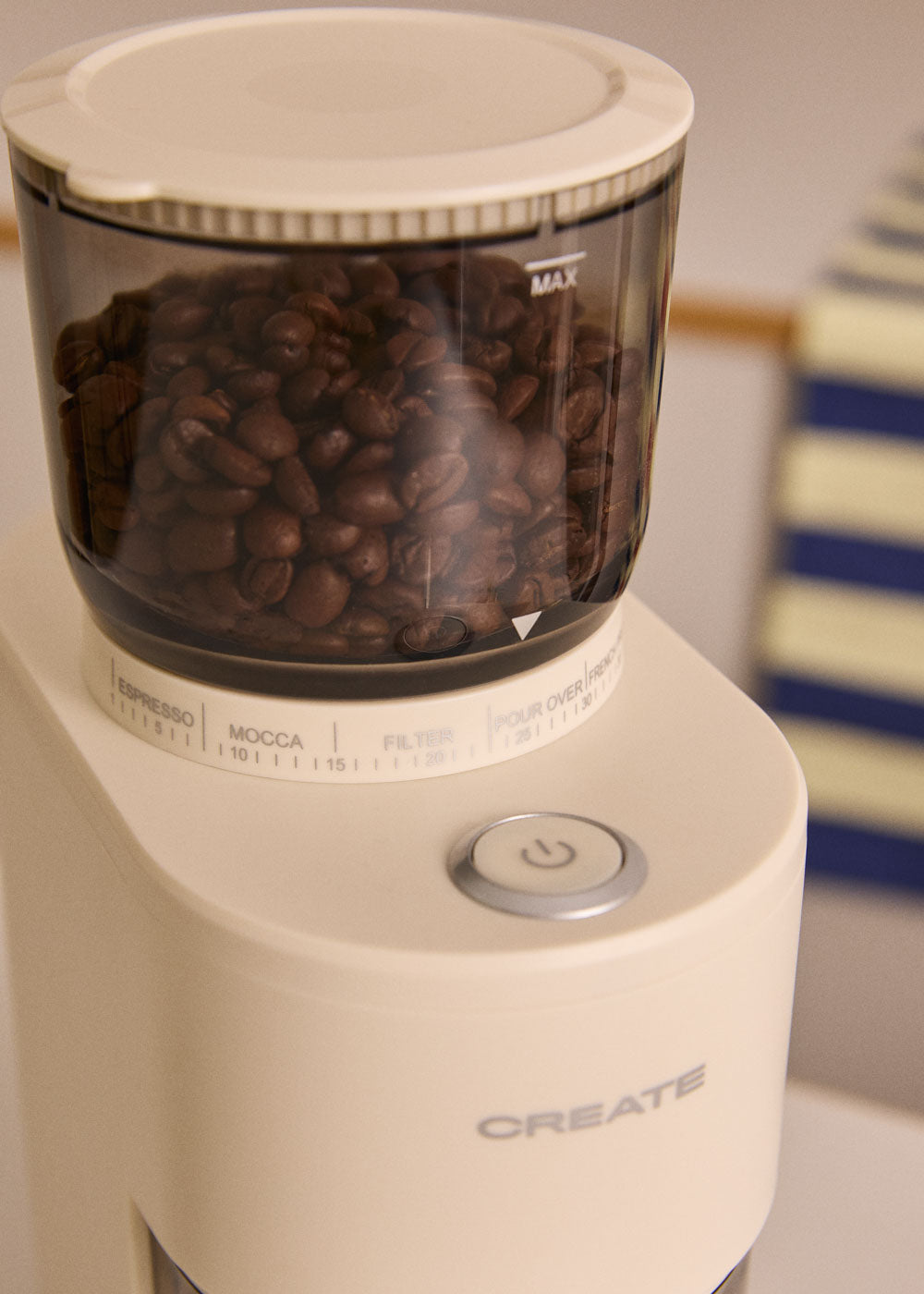 Coffee Grinder Studio Pro - Moulin À Café Avec Réservoir & 38 Niveaux De Mouture - Sable