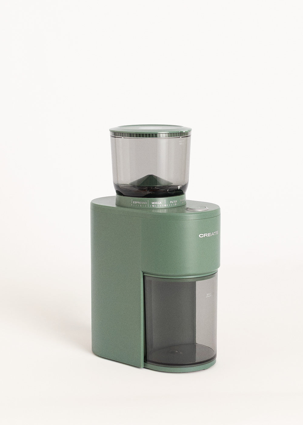 Coffee Grinder Studio Pro - Moulin À Café Avec Réservoir & 38 Niveaux De Mouture - Sauge