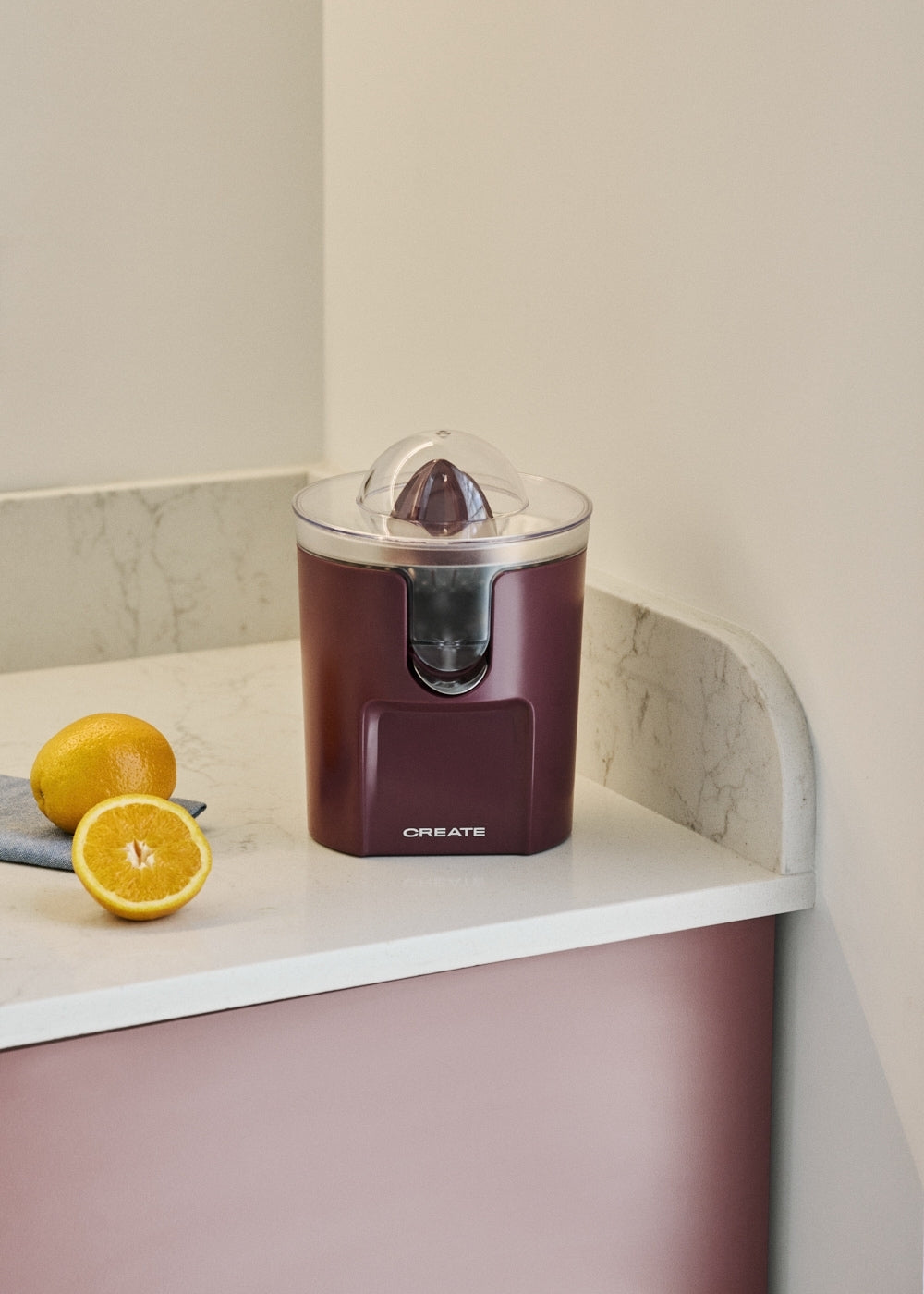 Juicer Studio - Presse-Agrumes Électrique 100W - Bordeaux