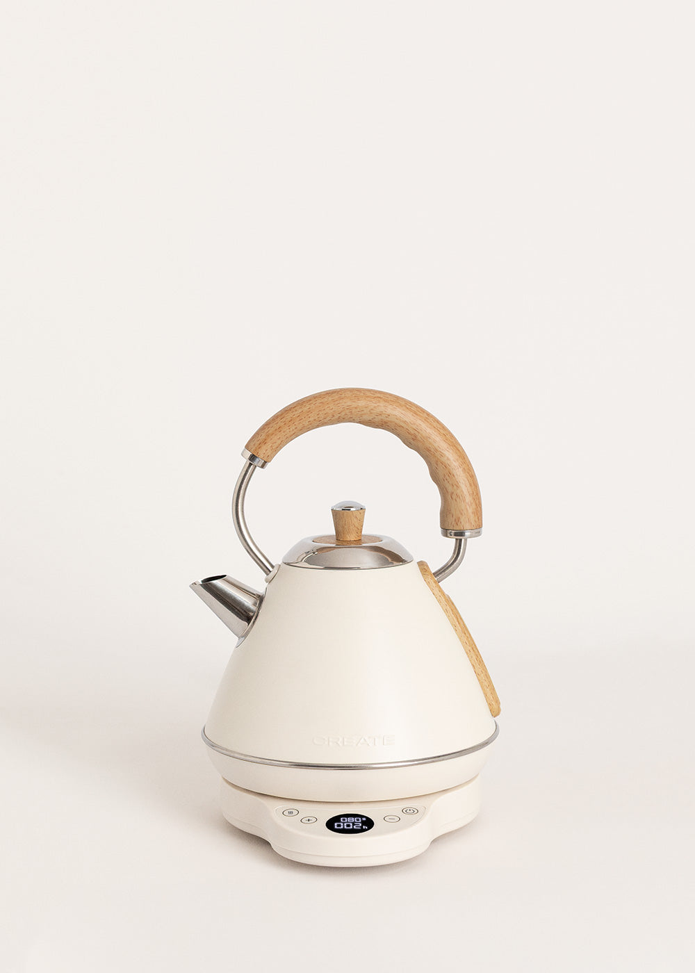 Kettle Retro Pro - Hervidor de Agua Eléctrico 1 L - Blanco Roto