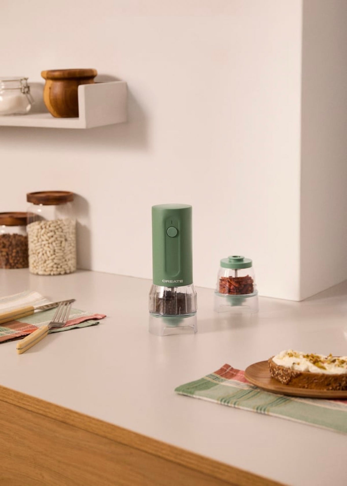 Spice Grinder Studio Pro - Molinillo Eléctrico Para Especias Con Contenedores Intercambiables - Sage