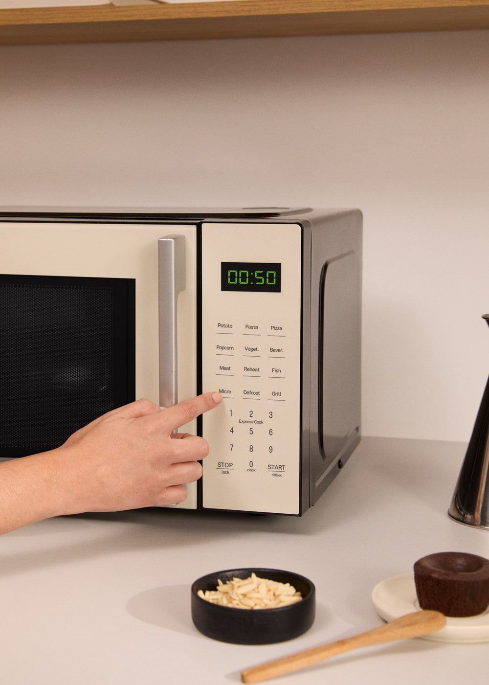 Microwave Studio - Microondas 1000W - Blanco Roto