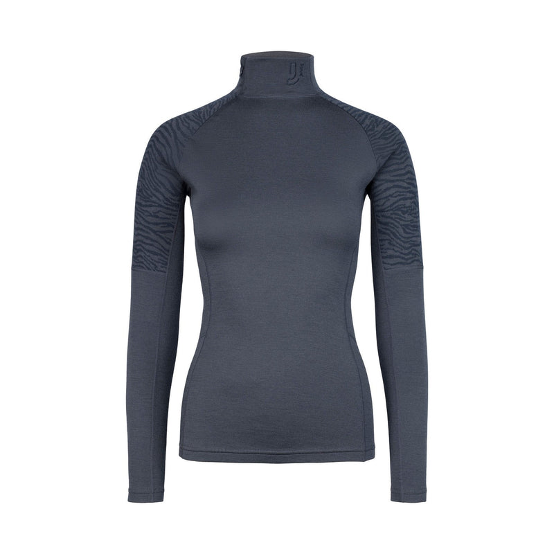 Pull Demi-Zip En Laine Elevate - Ink - Femme