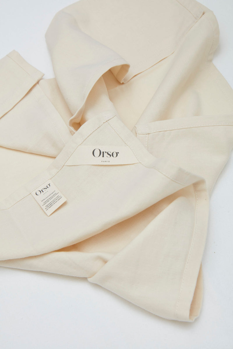 Lot De 2 Langes  - Fougère Vert Pin