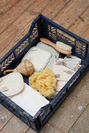 Lot De 4 Lingettes Lavables - Bruyère Bleu Minuit