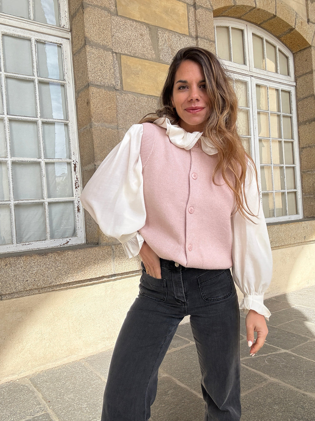 Gilet Sans Manches Rosa