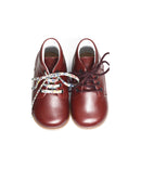 Chaussures Bottillons Souples Clarence Épurés - Cuir Bordeaux - Mixte