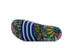 Sandale Adidas Originals Adilette Slides - Bleu Et Blanc