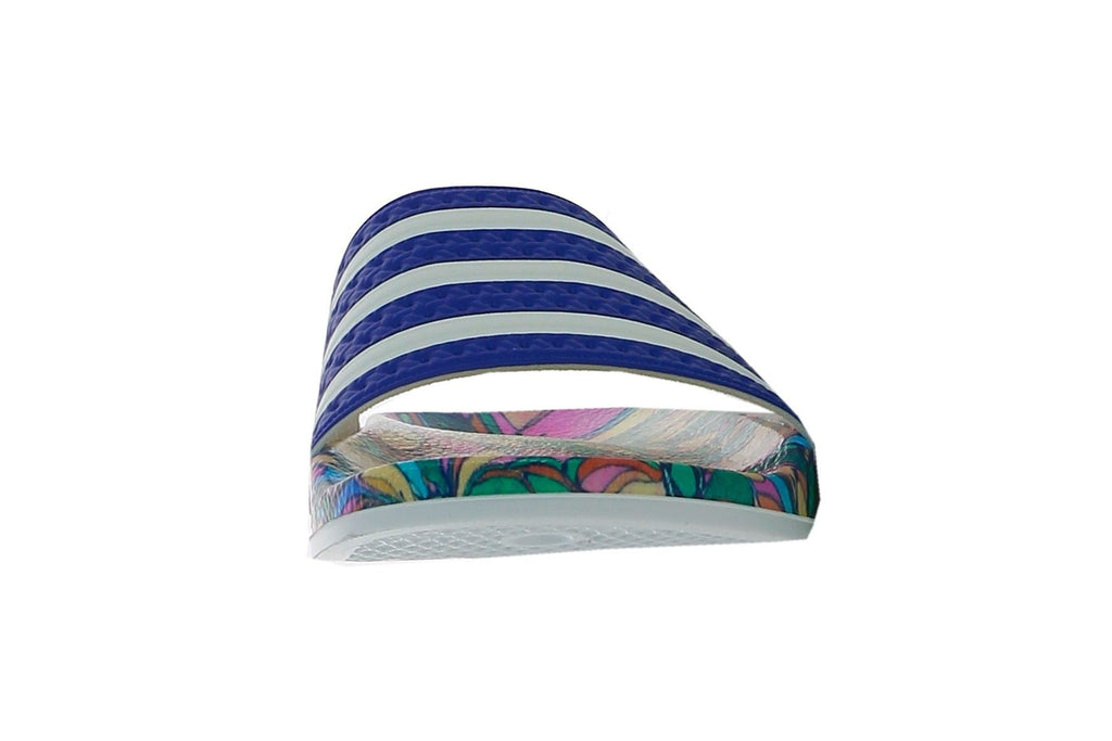 Sandale Adidas Originals Adilette Slides - Bleu Et Blanc