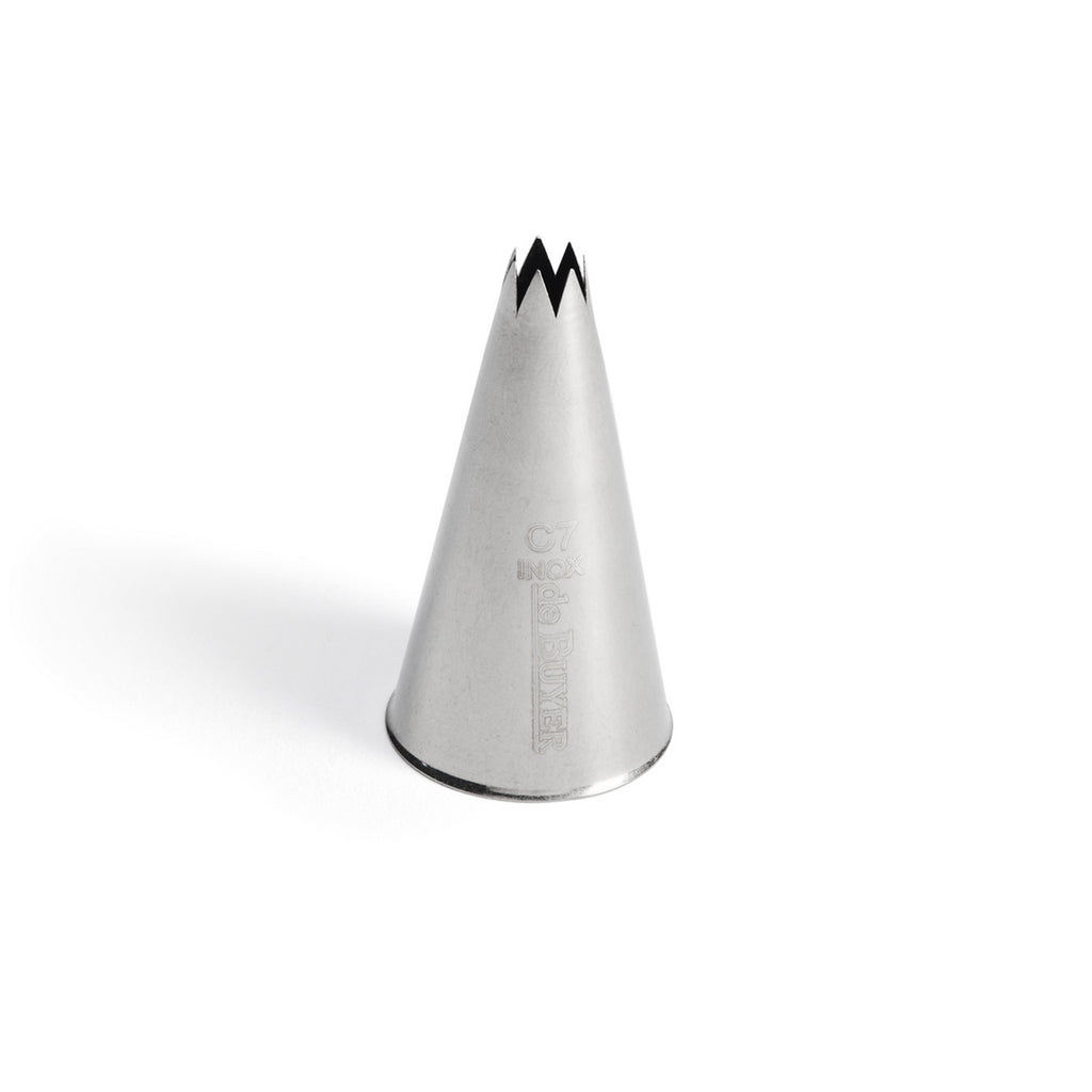 C7 Fluted Stainless Steel Nozzle - 7 Teeth - Ø 7 mm