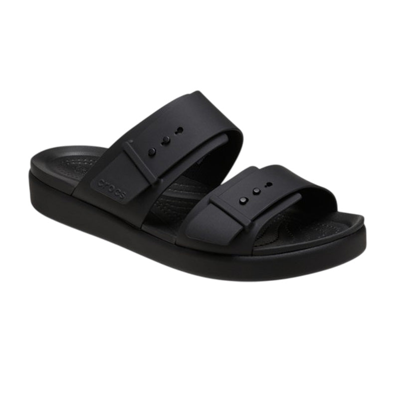 Sandales Femme Crocs Brooklyn Buckle Lowwdg - Black