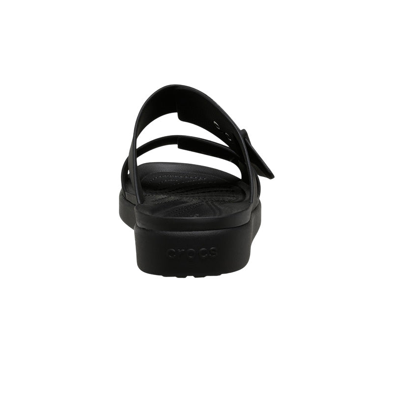 Sandales Femme Crocs Brooklyn Buckle Lowwdg - Black