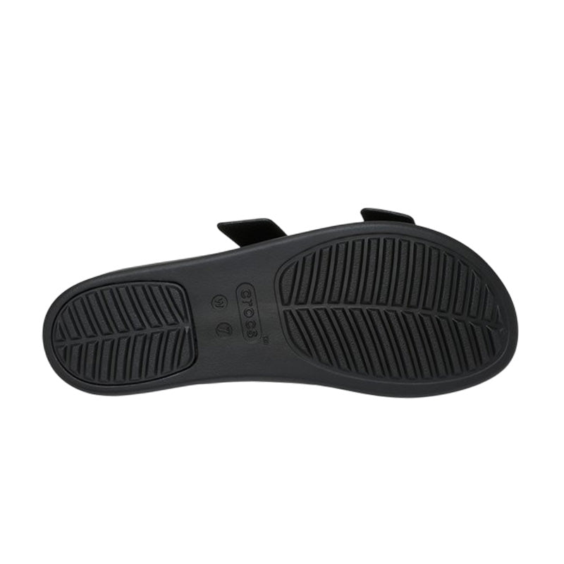 Sandales Femme Crocs Brooklyn Buckle Lowwdg - Black