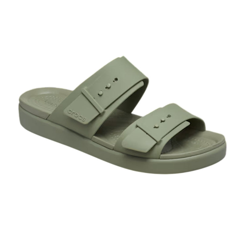 Crocs Brooklyn Buckle Lowwdg Women's Sandals - Cargo