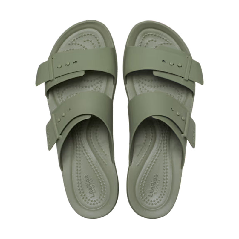 Crocs Brooklyn Buckle Lowwdg Women's Sandals - Cargo