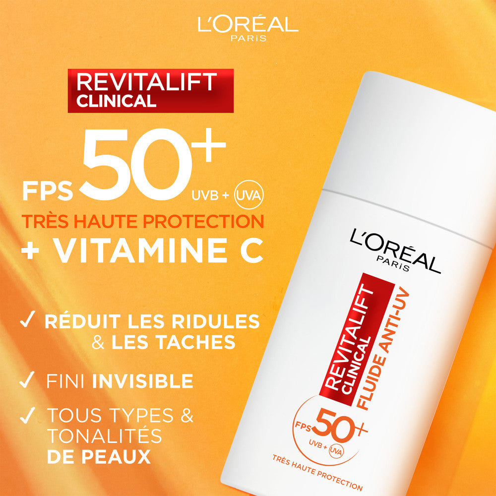Revitalift Clinical Fluido Anti-Uv SPF 50+ Vitamina C