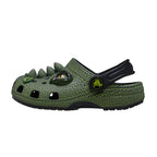 Sabots Crocs Classic Iam Scary Dino Clog Enfant - Noir, Vert